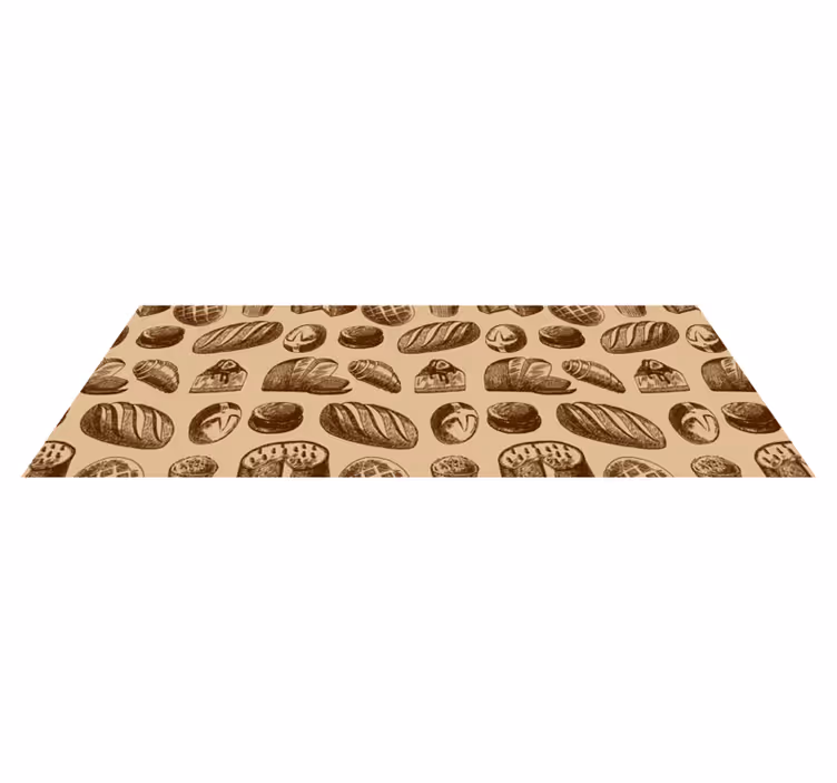 Alfombra vinílica imitación piedra elegancia en repostería - TenVinilo