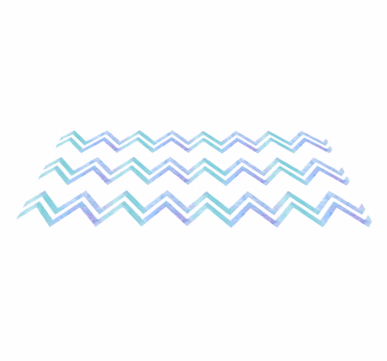 Alfombra vinílica geométrica armonía con dibujos en zigzag - TenVinilo