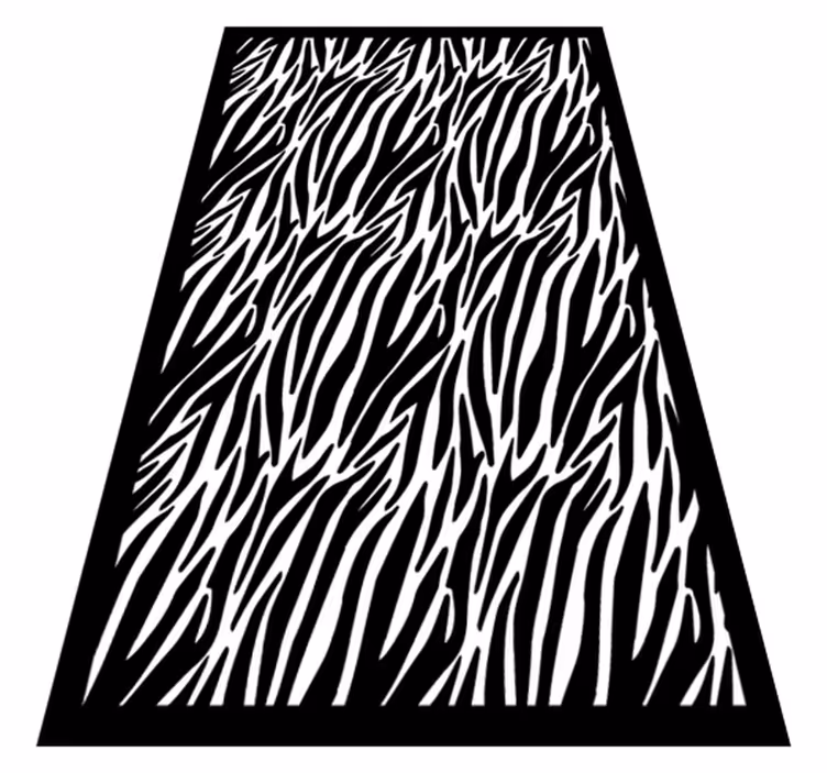 Alfombra vinílica animal print Efecto cebra - TenVinilo