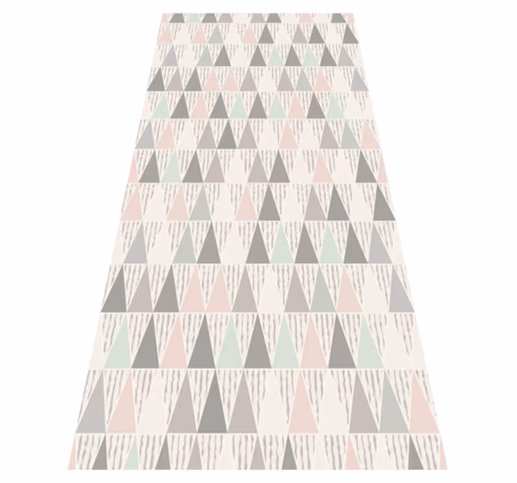 Alfombra vinílica geométrica geométrico triangular - TenVinilo