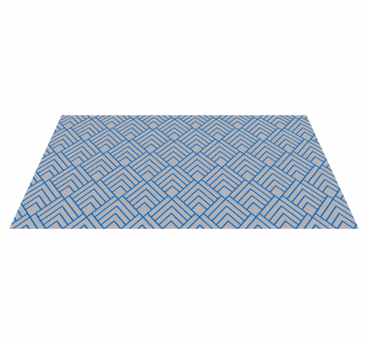 Alfombra vinílica textura tejido cesta azul  - TenVinilo