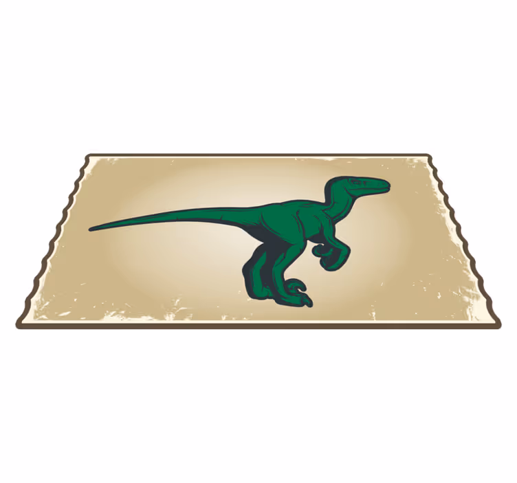 Alfombra vinílica infantil personaje dinosaurio t-rex - TenVinilo