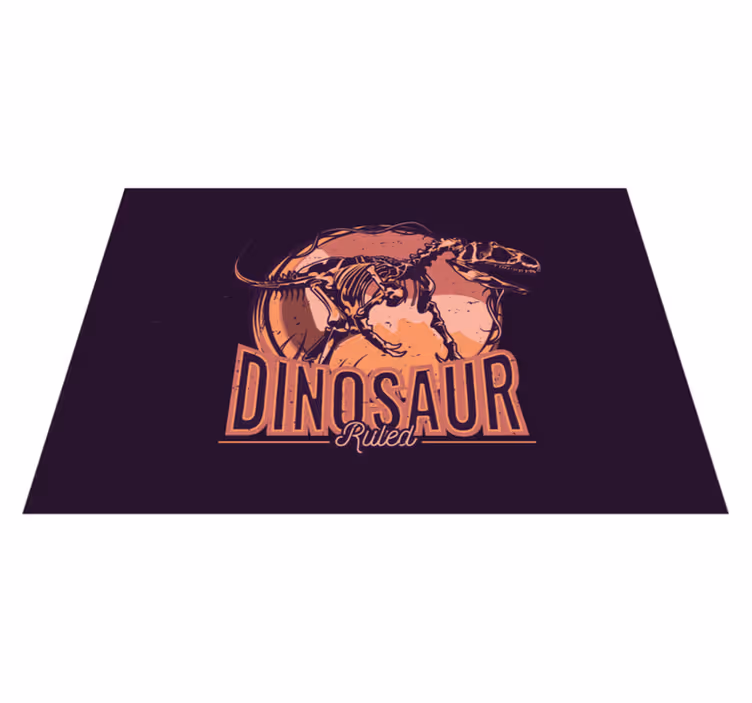 Alfombra vinílica infantil T-Rex de museo - TenVinilo