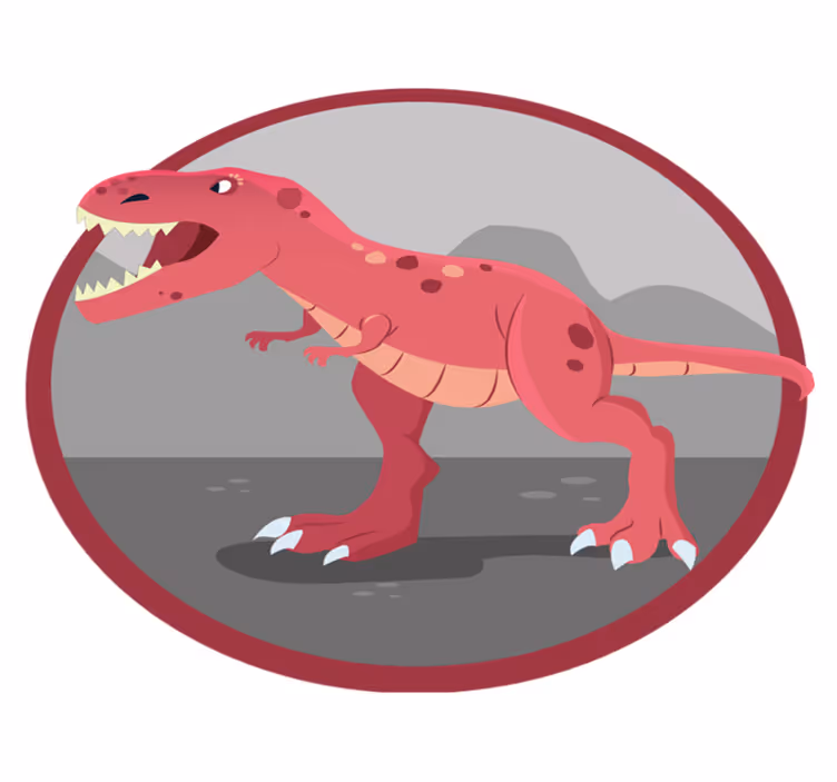 Alfombra vinílica infantil tiempo de juego de dinosaurios - TenVinilo