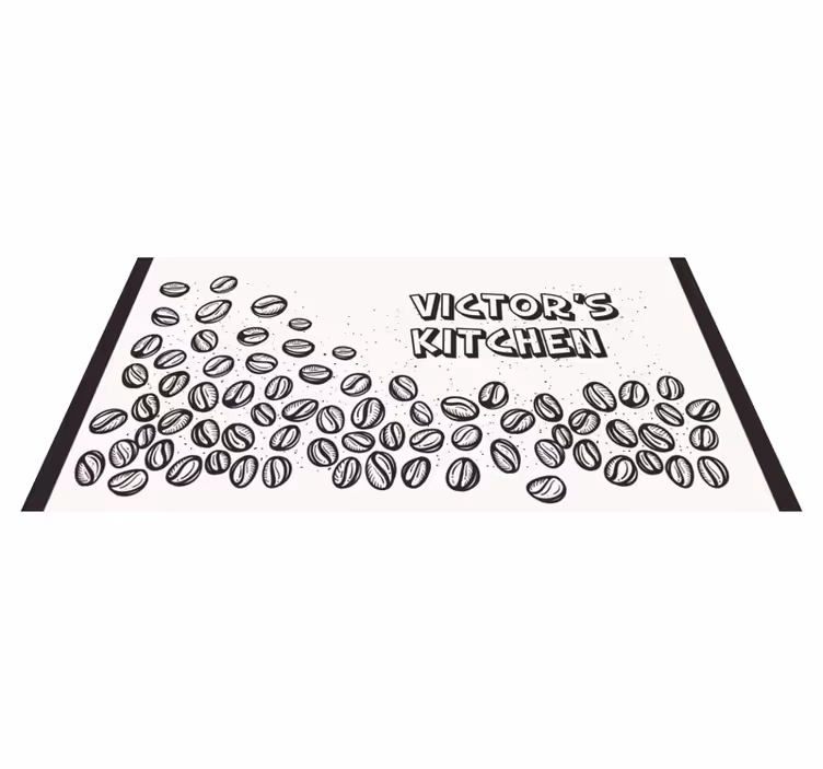 Alfombras vinílicas modernas Fondo con granos de cafe - TenVinilo