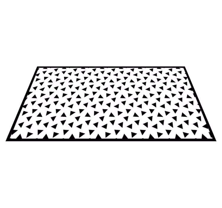 Alfombra vinílica geométrica celosía triangular - TenVinilo