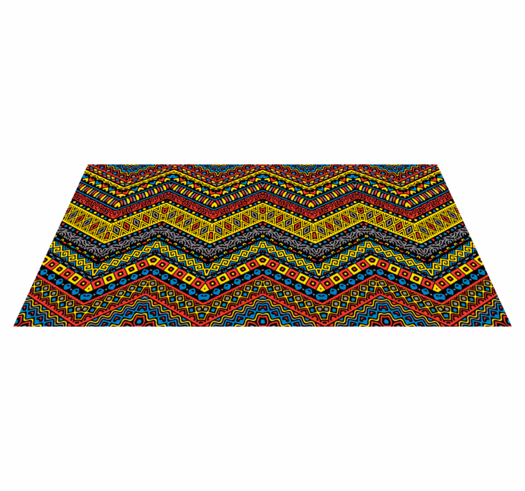 Alfombra de vinilo étnica Colorido tribal - TenVinilo