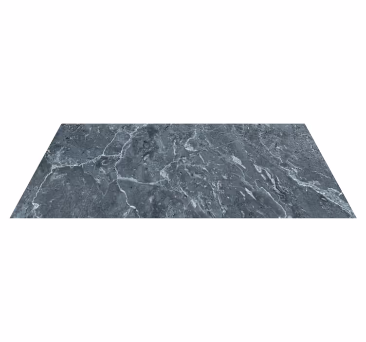 Alfombra vinilo cocina efecto mármol gris - TenVinilo