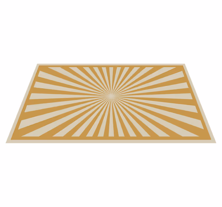 Alfombra vinílica moderna resplandor solar - TenVinilo