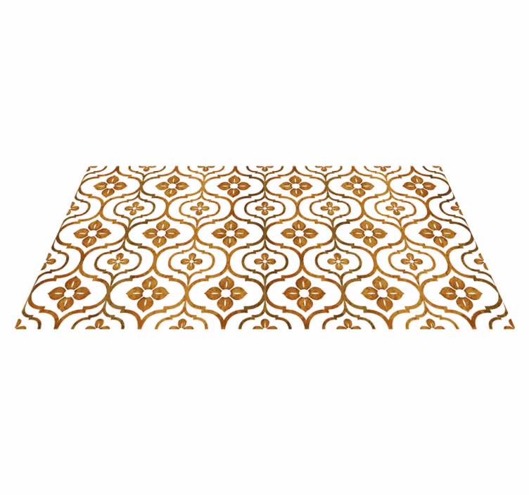 Alfombras vinílicas modernas Harinas marron y blancas - TenVinilo