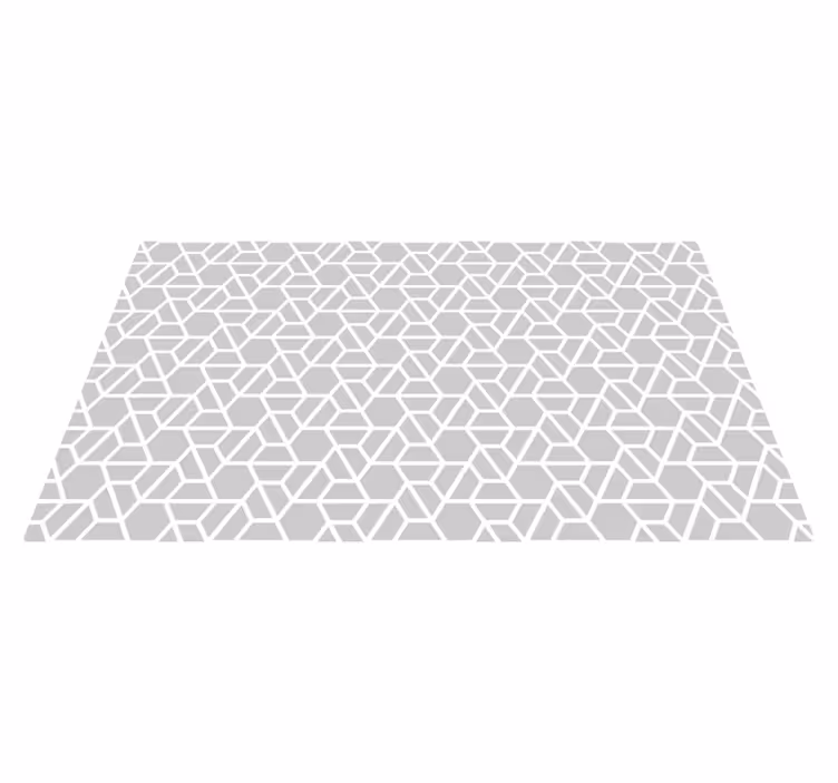 Alfombra vinílica geométrica diseño de celosía geométrica - TenVinilo