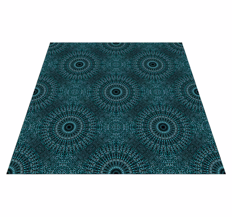 Alfombra vinílica mandala resplandor de mandala - TenVinilo