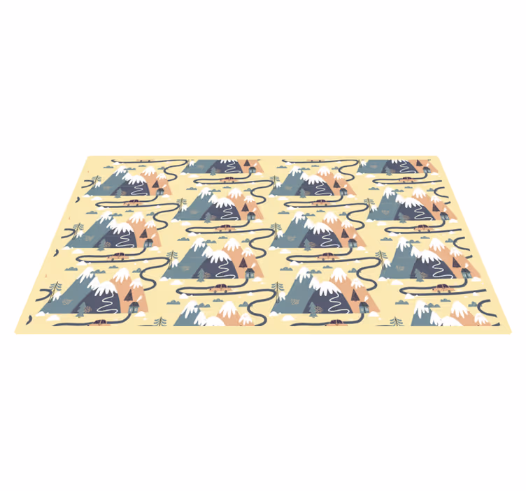 Alfombra vinílica infantil fauna de montaña - TenVinilo