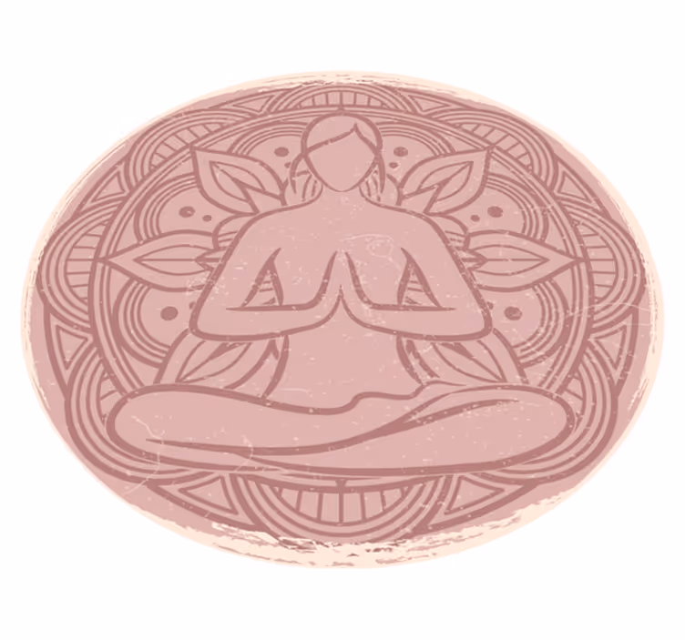 Alfombra vinílica mandala mandala meditativo - TenVinilo