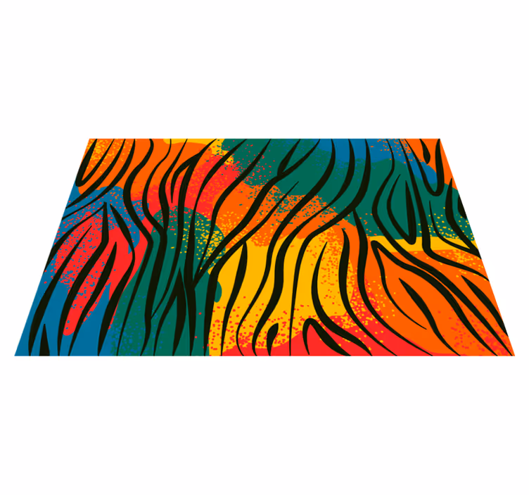 Alfombra vinílica animal print Estampado animal africano - TenVinilo