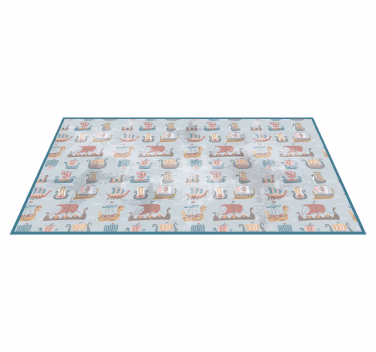 Alfombra vinílica infantil guardería náutica - TenVinilo