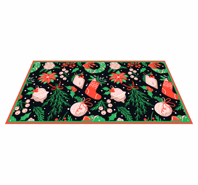 Alfombra vinílica navidad motivos festivos de temporada - TenVinilo