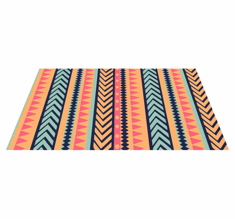 Alfombra vinílica rayas Rayas geométricas vibrantes - TenVinilo