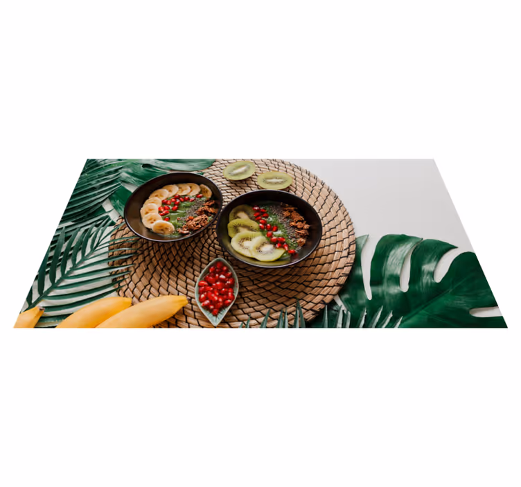 Alfombra vinílica cocina fruta saludable - TenVinilo