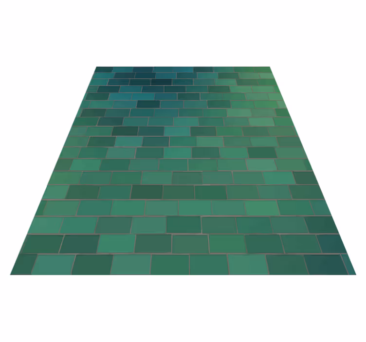 Alfombra vinílica hidráulica diseño verde texturizado - TenVinilo