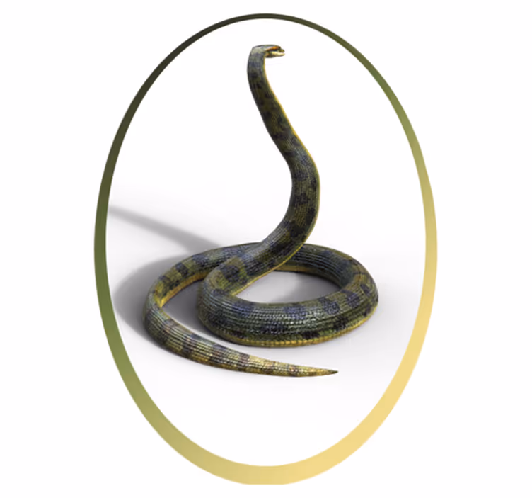 Alfombra vinílica de animales inspiración serpiente - TenVinilo