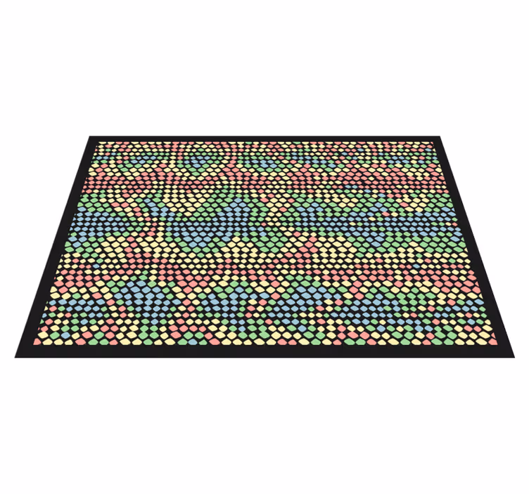 Alfombra vinílica animal print Estampado de serpiente arcoiris - TenVinilo