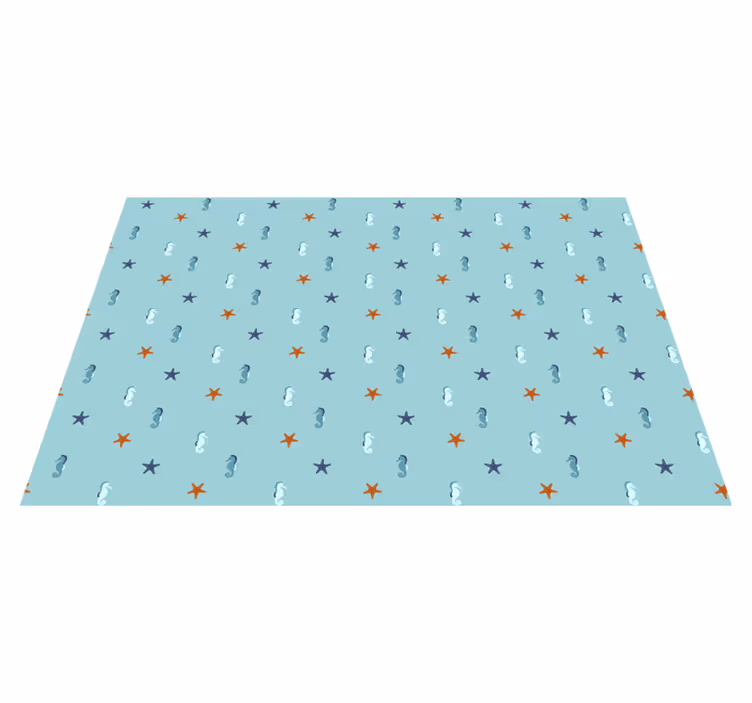 Alfombra vinílica estrellas estilo de estrellas azules - TenVinilo