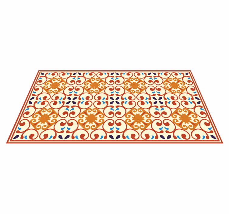 Alfombra vinílica vintage Azulejos vintage - TenVinilo