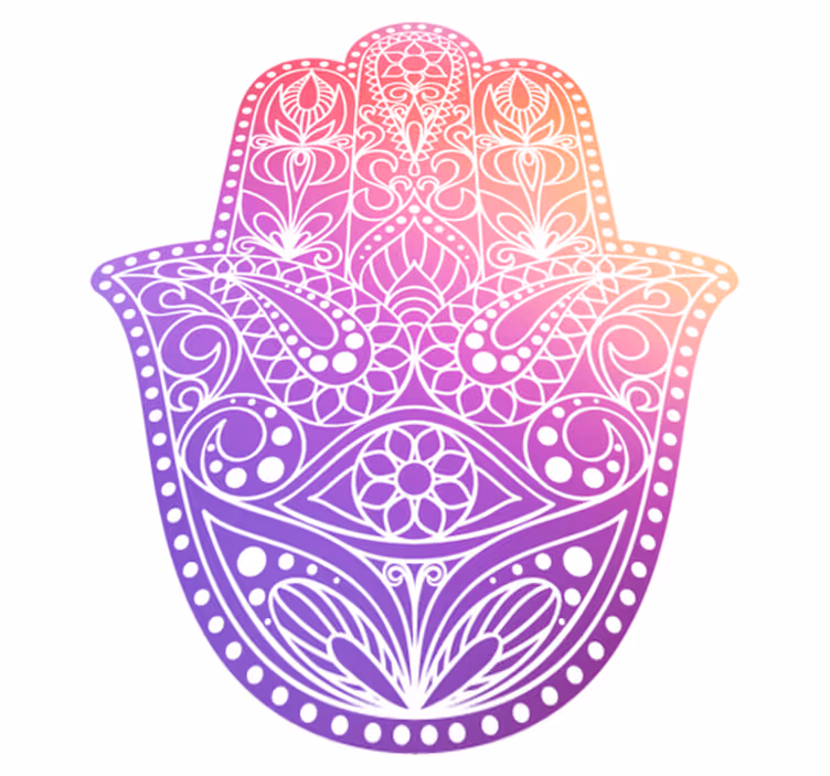 Alfombra vinílica mandala diseño a mano - TenVinilo