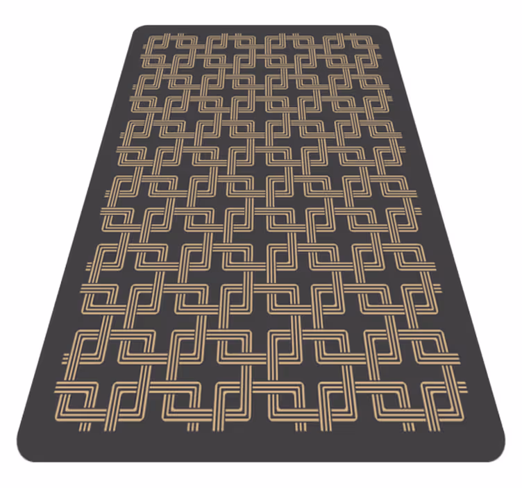 Alfombra vinilo mosaico cuadrados encadenados - TenVinilo