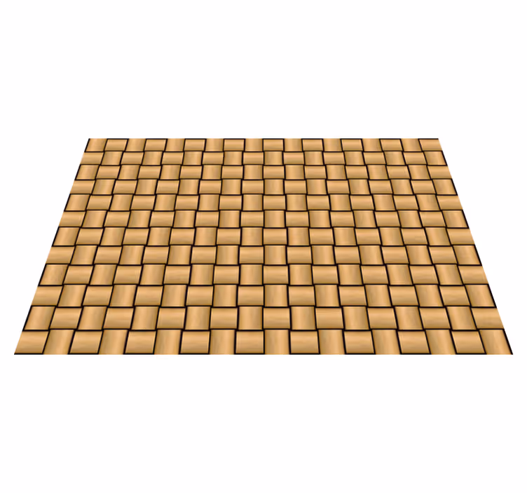Alfombra vinílica textura madera, forma redonda - TenVinilo