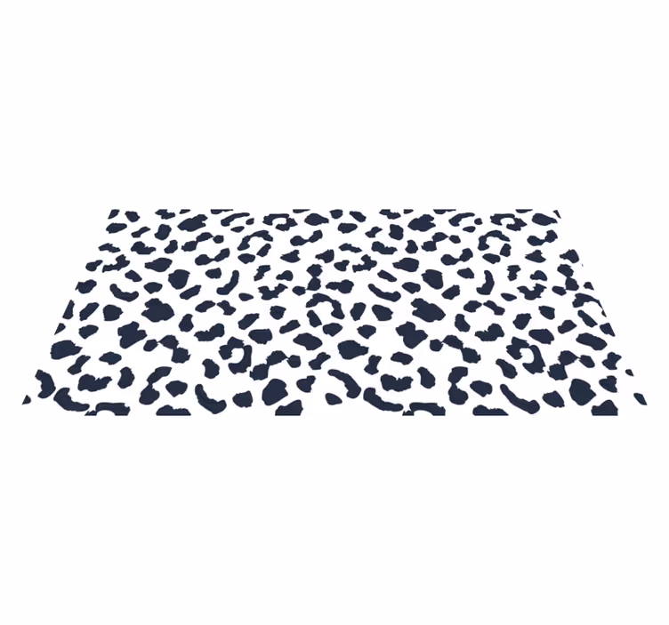 Alfombra vinílica animal print manchada de leopardo - TenVinilo