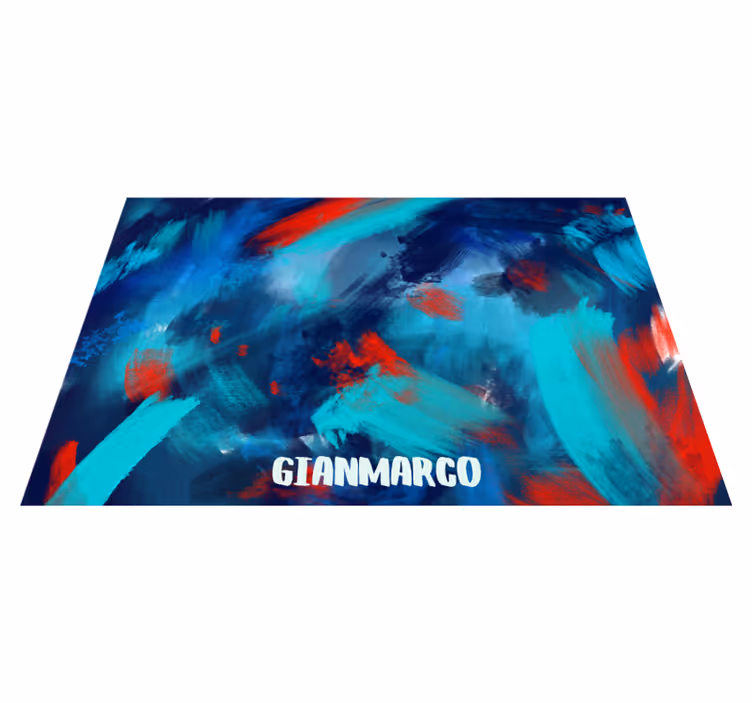 Alfombra vinílica personalizable estallido de color - TenVinilo