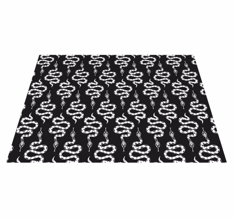 Alfombra vinílica de animales elegante motivo de serpiente - TenVinilo