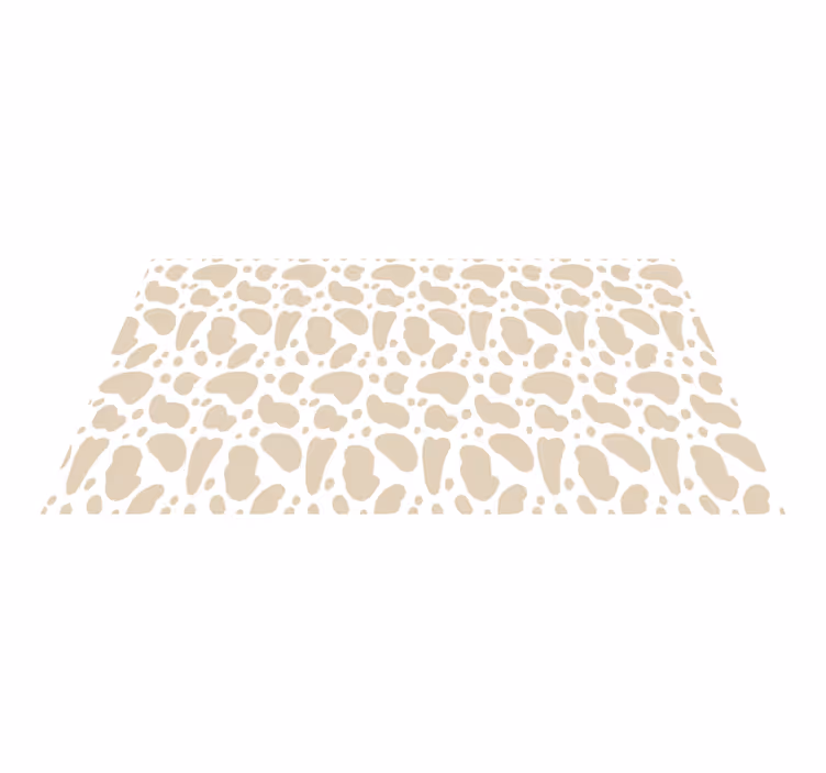 Alfombra vinílica animal print manchas beige de jirafa - TenVinilo