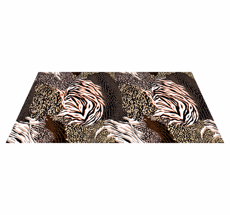 Alfombra vinílica animal print llamativos patrones de cebra - TenVinilo