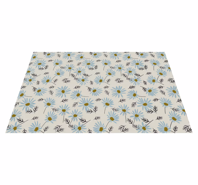Alfombra vinílica salón frescura floral - TenVinilo