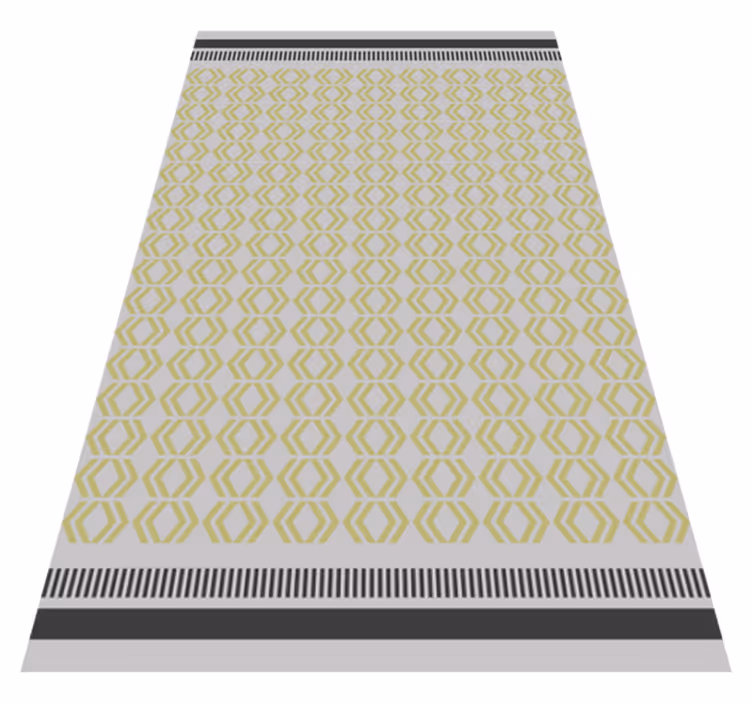 Alfombra vinílica salón marco de panal - TenVinilo