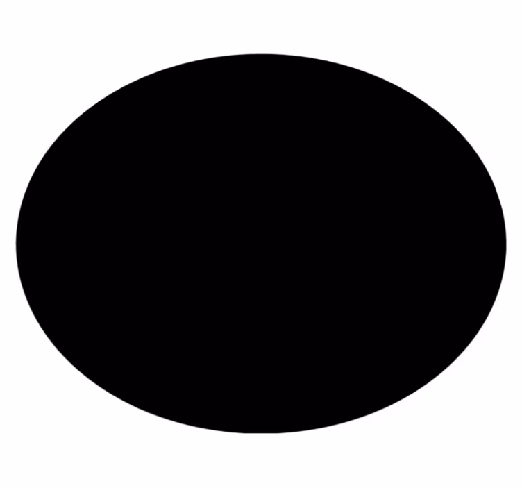 Alfombra vinílica negra diseño circular - TenVinilo