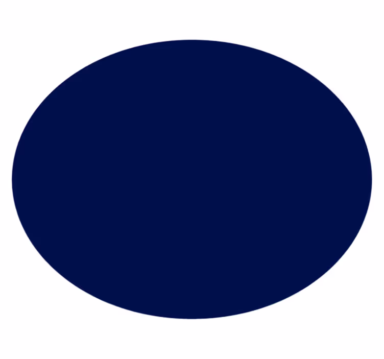 Alfombra vinílica azul color navy redonda - TenVinilo