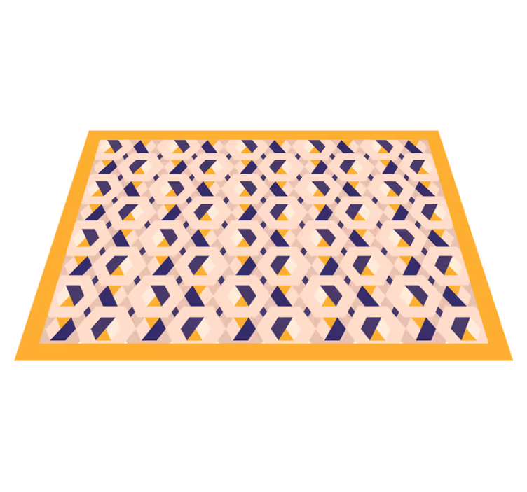 Alfombra vinílica cocina concepto geométrico vivo - TenVinilo