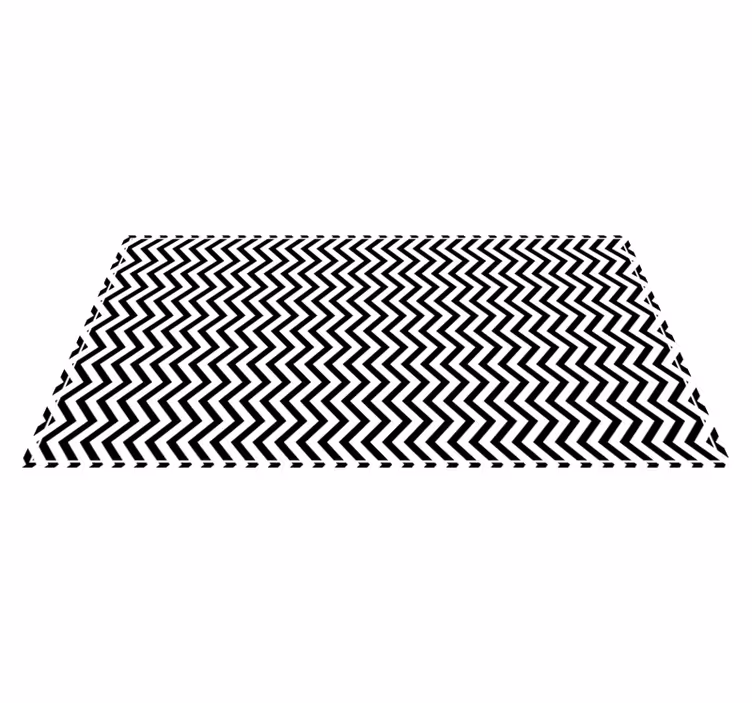 Alfombra de vinilo geométrica Diseño original en zigzag - TenVinilo
