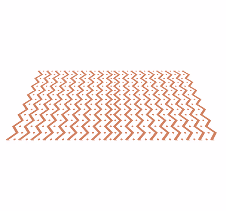 Alfombra de vinilo geométrica Diseño en zigzag vertical - TenVinilo