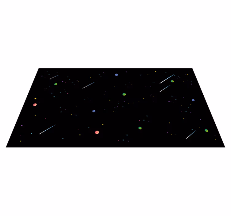 Alfombra vinílica estrellas cielo estrellado cósmico - TenVinilo