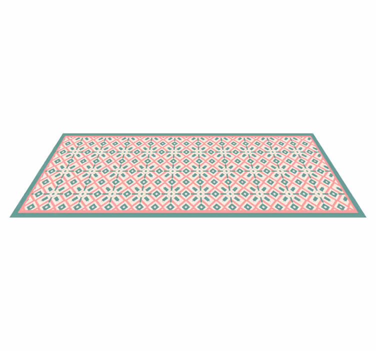 Alfombra vinílica geométrica idea geométrica vibrante - TenVinilo