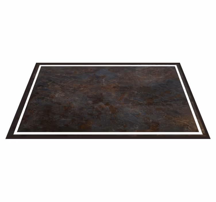Alfombra vinílica hidráulica Textura oxidada oscura rústica - TenVinilo
