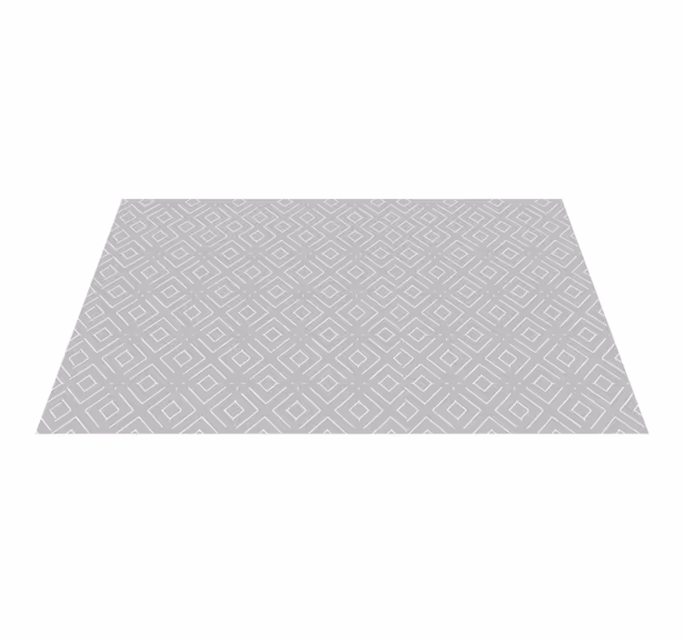 Alfombra vinílica dormitorio diamantes elegantes grises - TenVinilo