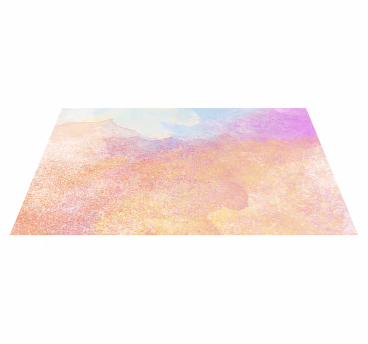 Alfombra vinílica moderna suaves salpicaduras de pastel - TenVinilo