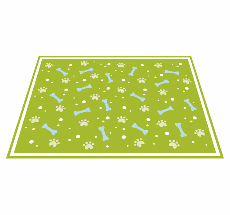 Alfombra vinílica de animales estilo de huella de pata - TenVinilo