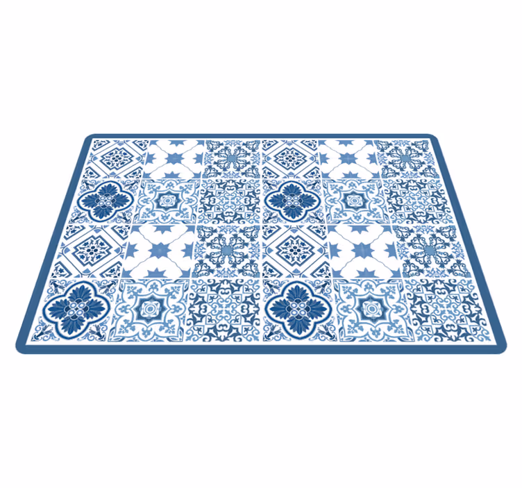 Alfombra vinílica imitación mármol patrones decorativos - TenVinilo